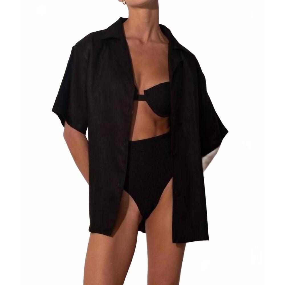 NEW ANCORA aesthetic icon oversized shirt in black